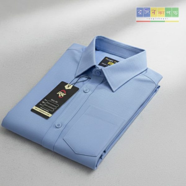 Oxford Cotton  Shirt - Sky Blue