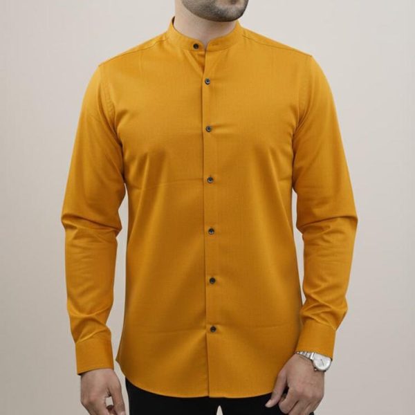 Band Collar Oxford Shirt - Kathali