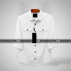 Double Pocket Shirt WHITE